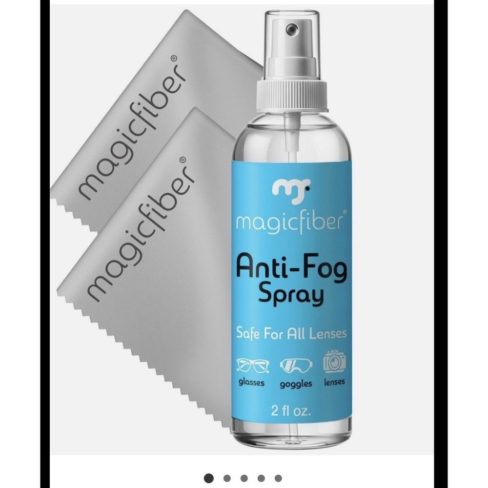 MagicFiber Anti-Fog Lens Cleaning 3-Piece Kit Spray and 2 Microfiber Cloths NEW